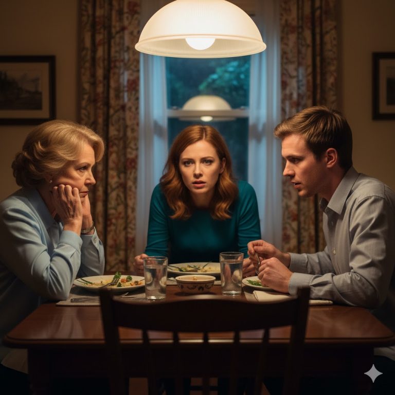 « Ahora que tu esposo ha fallecido, ¡llora, haz tus maletas y no regreses nunca! » me lanzó mi nuera durante la cena. Mi hijo se limitó a sonreír y asentir. Me fui sin decir una palabra. Al día siguiente, fui al banco y…