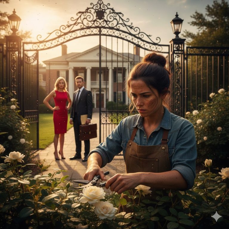 La nueva esposa de mi marido apareció en la puerta dee mi casa con una sonrisa de superioridad.