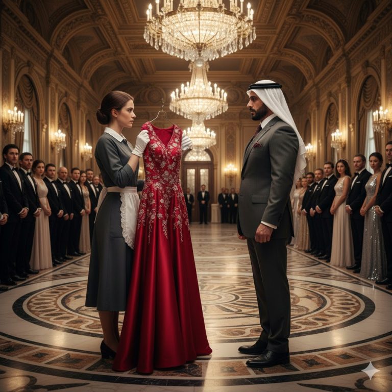 “TE CASARÁS CONMIGO SI ENTRAS AHÍ”: El magnate se burló de la limpiadora. 30 días después, ella destruyó su vida con un solo vestido.