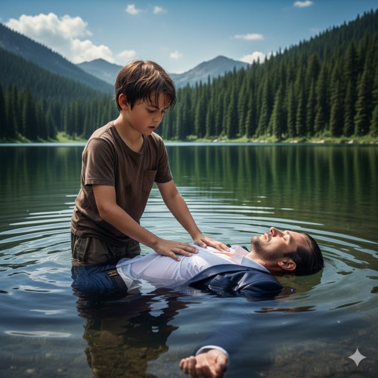 Un niño de 12 años, descalzo, se zambulló en el río para salvar a un hombre con un traje costoso, sin sospechar su verdadera identidad. Lo que este hombre hizo después dejó a toda la ciudad sin palabras.