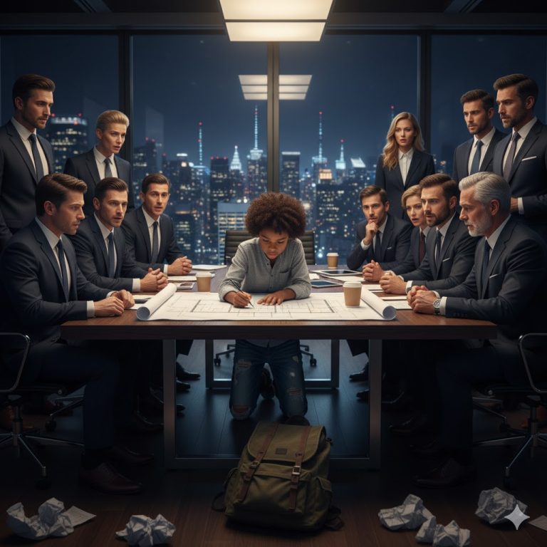 «Puedo arreglar esto». Un niño sin hogar oye la llamada de auxilio de un millonario — y luego le enseña lo que él no podía…