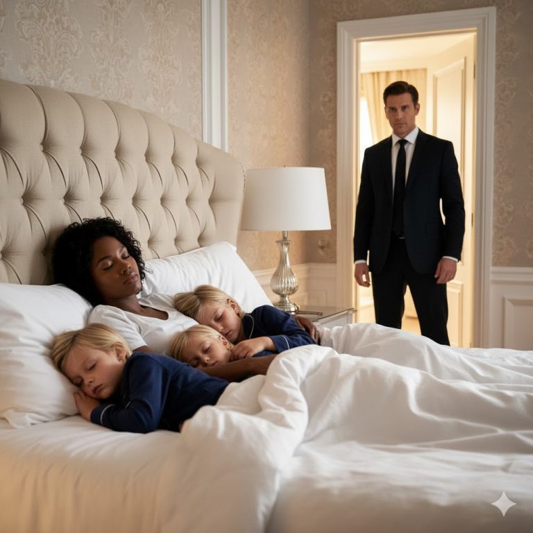 « Aucune nounou ne tenait plus d’une journée avec les triplés du milliardaire… jusqu’à l’arrivée d’une femme noire qui fit l’impossible. »