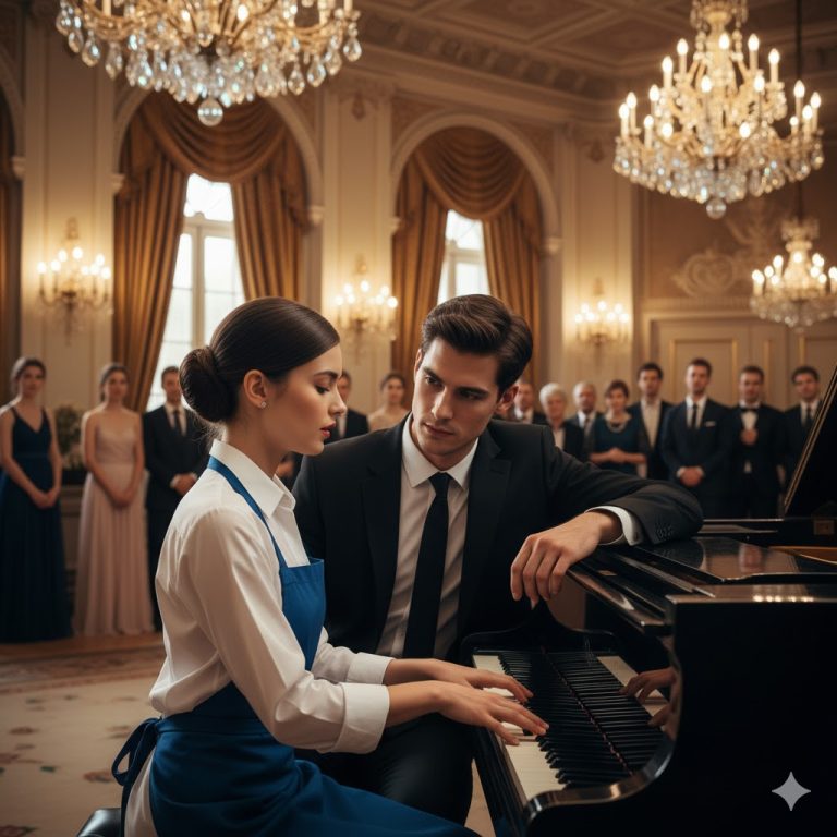 Il a ordonné à la domestique de jouer du piano devant tout le monde pour l’humilier — mais lorsqu’elle a commencé, personne ne s’attendait à ce qui allait arriver.