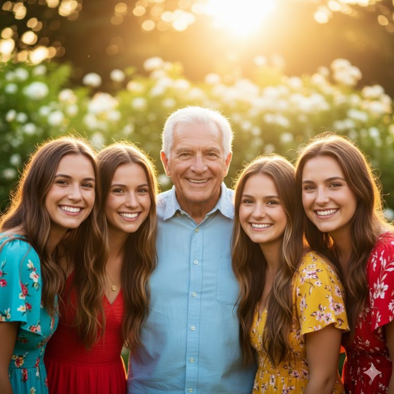 « Le beau-père qui a élevé les quatre belles filles de sa défunte épouse… et la fin totalement inattendue, vingt ans plus tard. »