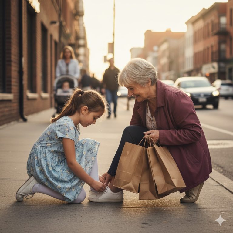 Los Cordones Desatados: El Encuentro Inesperado que Hizo que una Ejecutiva se Quitara la Armadura y Cambiara su Visión sobre los Héroes – ¡Un Milagro que Vino de una Niña de 8 Años y un Simple Lazo Doble!
