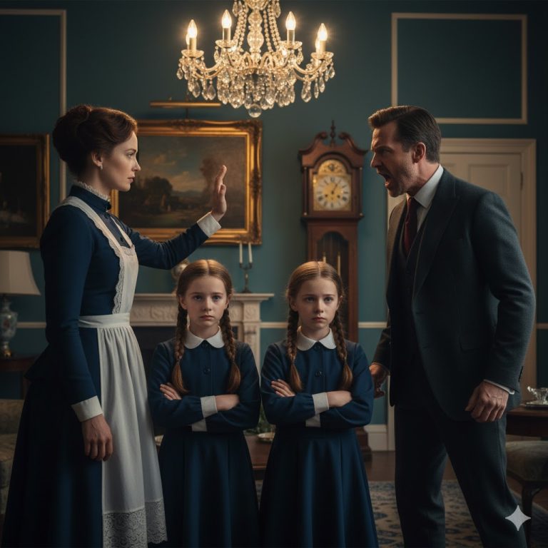 ¡No Toquen A Mis Hijas! — Gritó El Millonario, Pero La Nueva Empleada De Limpieza Se Volvió Y Dijo..