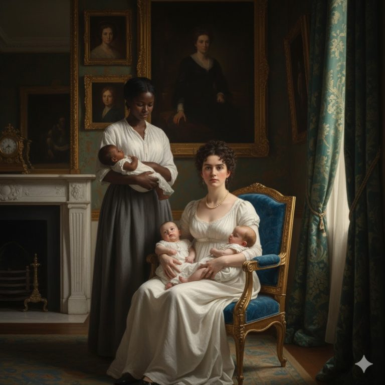 La Sinhá Tuvo Trillizos y Mandó a la Esclava Desaparecer con el que Nació Más Oscuro…