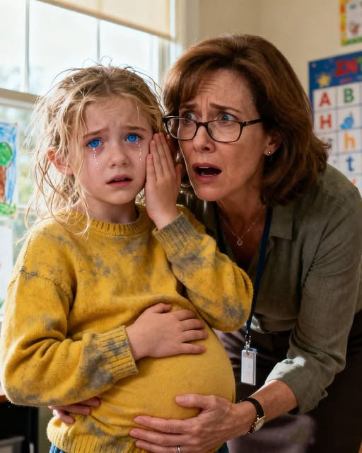 La niña le susurró a su maestra: “¡Tengo miedo de ir a casa! Mi padrastro siempre me hace eso”. — Esa noche, la policía descubrió un horrible secreto en el oscuro sótano…