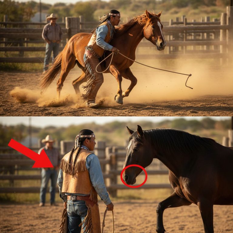 “Te Doy Mi Rancho Si Tocas Este Caballo…” Se Rió El Hacendado… Pero El Humilde Apache Lo Calló