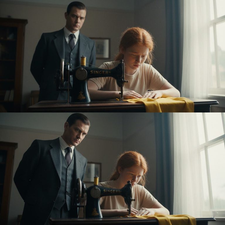 AL COBRAR LA RENTA, EL MILLONARIO QUEDÓ EN SHOCK AL VER A UNA NIÑA COSIENDO, AGOTADA…