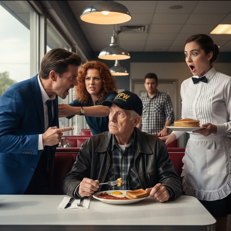 “La despiden por dar comida a un veterano; una hora después, cuatro marines entran al café”…