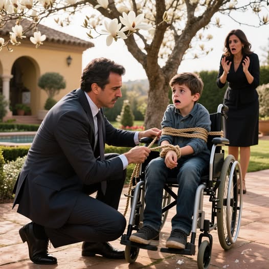 «Papá, lo siento, no me porté bien». Llegué a casa y encontré a mi hijo de 12 años atado a su silla de ruedas. La pesadilla que descubrí después era mil veces peor.