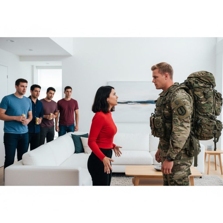 Volví Temprano Del Despliegue—Y Encontré A 4 Hombres En Mi Sala Con Mi Esposa Infiel