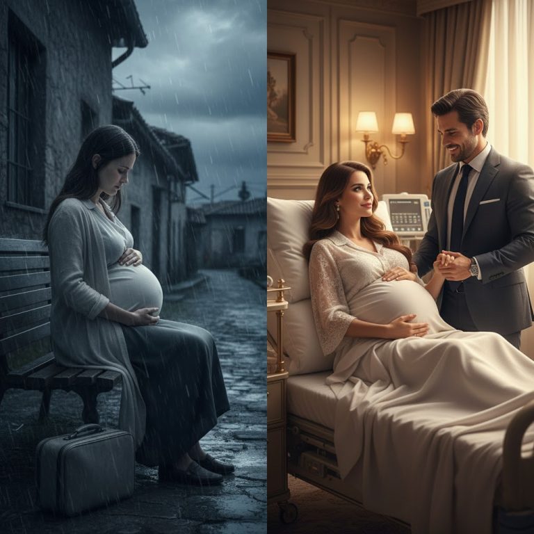 “Me corrió de la casa cuando estaba a punto de dar a luz… pero el destino le dio una lección que jamás olvidará.”