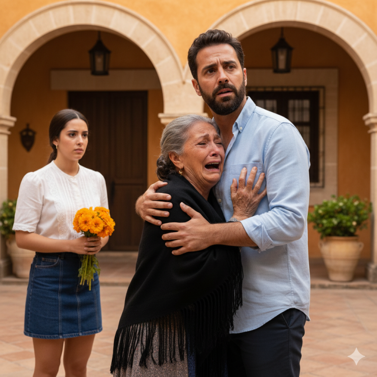 Una joven de 20 años estaba enamorada de un hombre mayor de 40. El día en que lo llevó a casa para presentárselo a su familia, su madre, al verlo, corrió a abrazarlo con fuerza y resulta que él era nada menos que…
