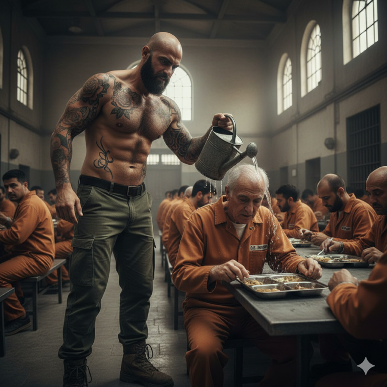 Matón de la prisión acosa a un anciano… sin saber que está frente a un asesino letal…