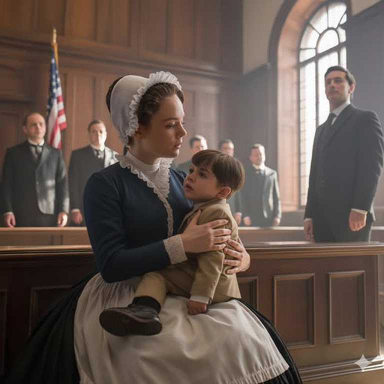 La sirvienta fue arrestada por robo y tuvo que comparecer sola ante el tribunal, pero el hijo del multimillonario dijo una frase que dejó a todo el juzgado…