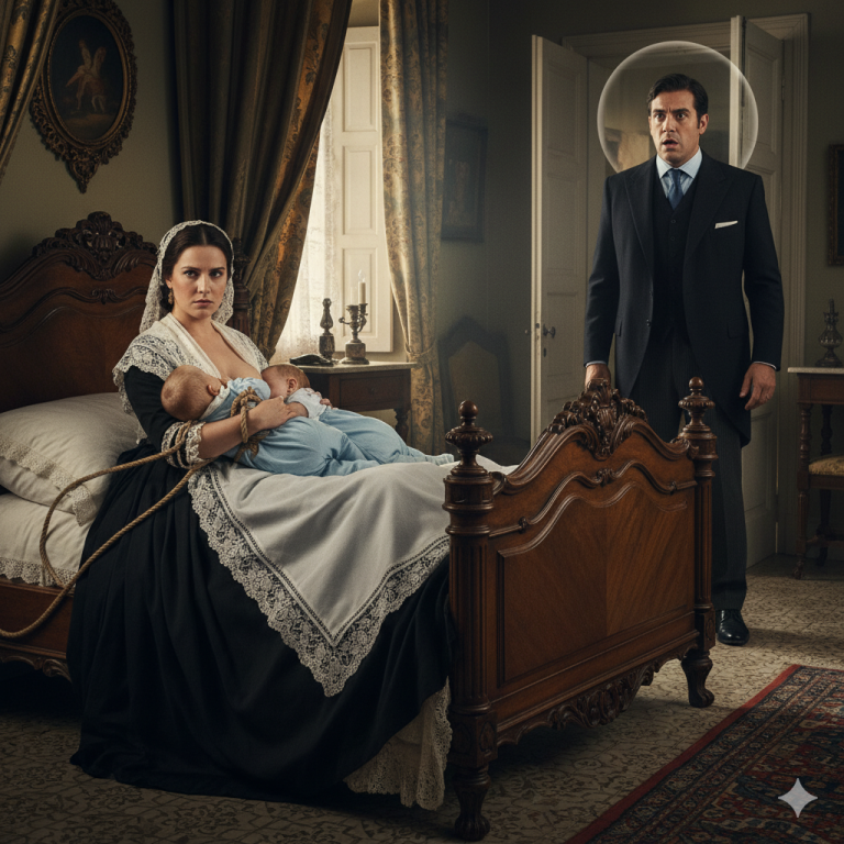 Un millonario regresó a casa de improviso y vio a su empleada atada junto a sus dos hijos gemelos… y el final fue realmente impactante….