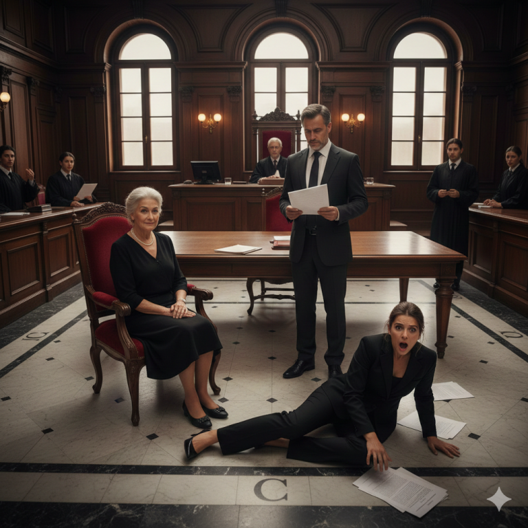 Mi nuera me echó de casa tras la muerte de mi hijo… pero cuando el abogado leyó el testamento, ELLA SE DESMAYÓ…