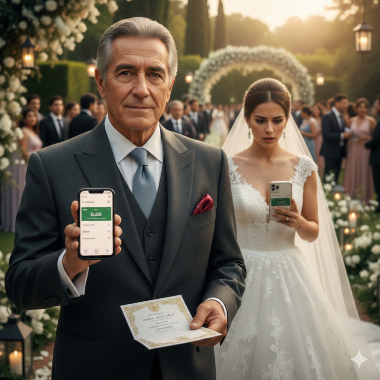 Mi hija me prohibió ir a su boda. Solo le dije: “Está bien… pero revisa tu teléfono.” Y CUANDO MIRÓ LA PANTALLA, SE QUEDÓ SIN COLOR…