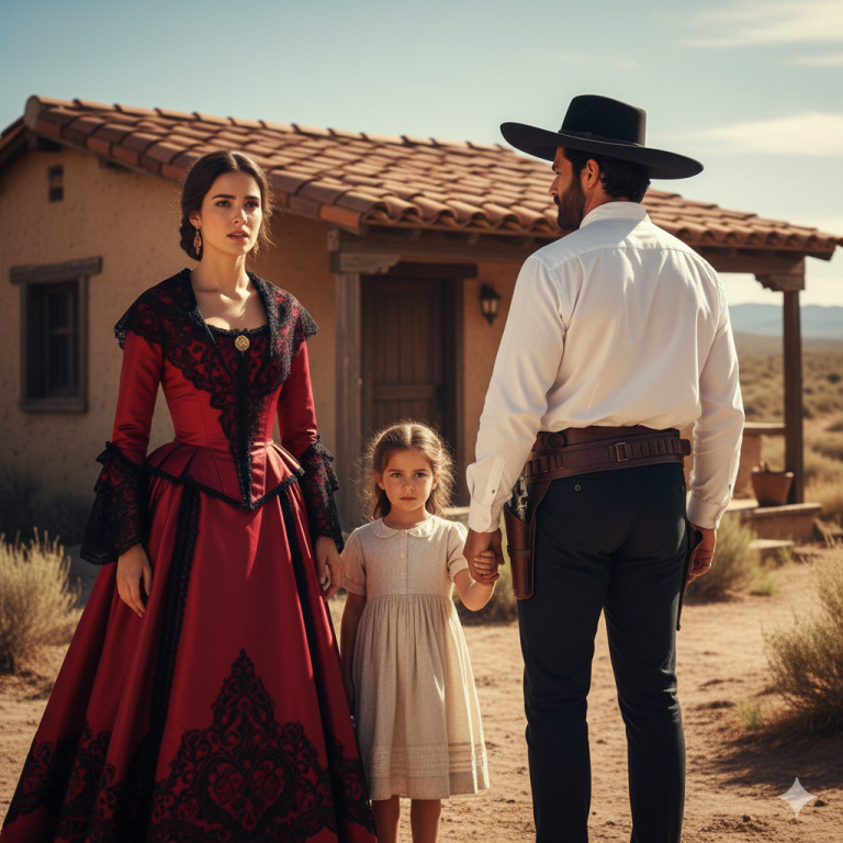 El vaquero adoptó a una niña apache perdida… Era la hija de una hermosa viuda apache.