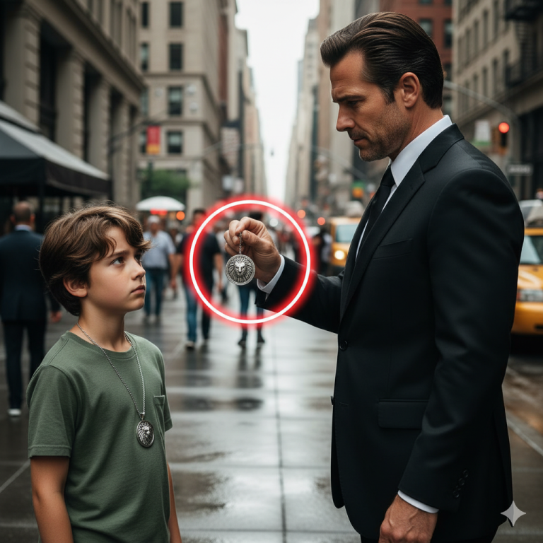 MILLONARIO ENCUENTRA A UN NIÑO DE LA CALLE CON EL COLLAR DE SU HIJA PERDIDA Y LO QUE HACE