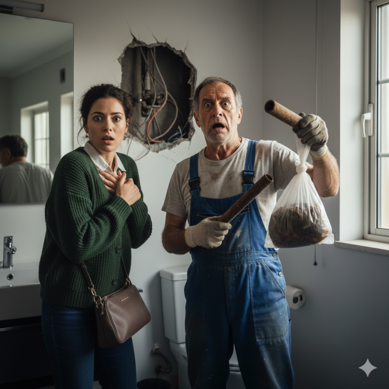 Pensé que conocía a mi hijo… hasta que el plomero abrió la pared y descubrió LO QUE MI HIJO ESCONDÍA AHÍ DENTRO — y mi mundo se vino ABAJO…