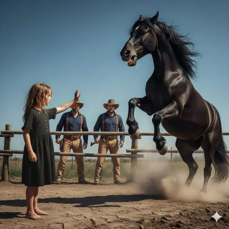 CABALLO INDOMABLE IBA A SER SACRIFICADO, PERO NIÑA ABANDONADA HIZO ALGO INCREÍBLE…