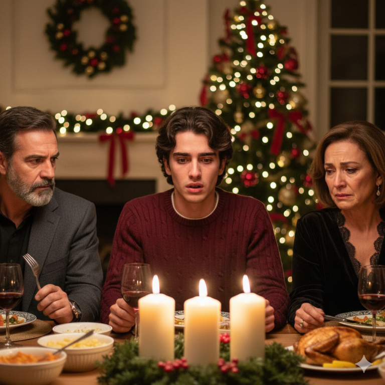 En La Cena De Navidad, Papá Anunció: “Eres Una Carga Y No Puedes Vivir Con Nosotros Más”…