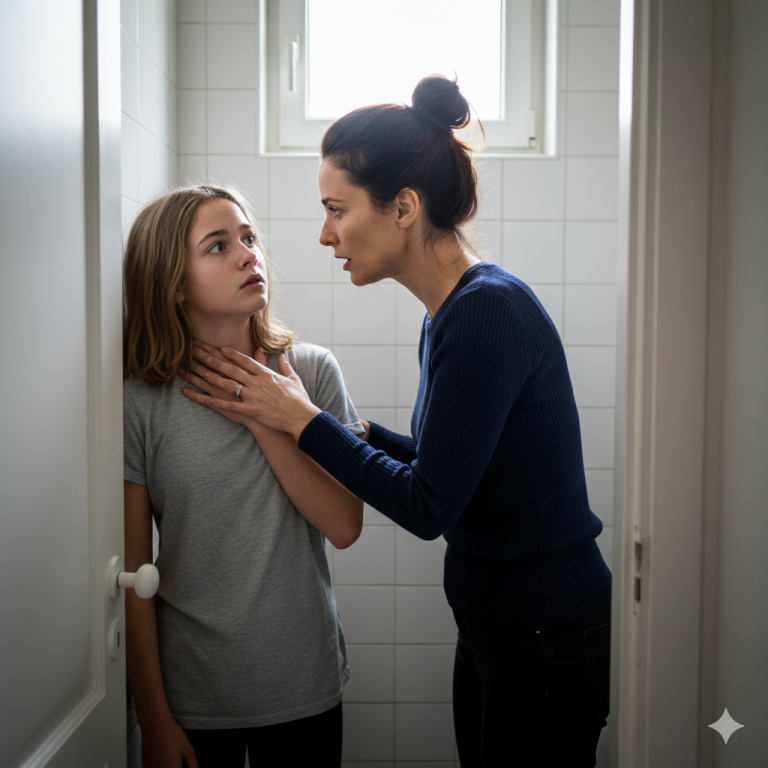 La belle-fille prend une douche plus d’une heure chaque soir — un soir, la belle-mère écoute à la porte et appelle la police sur-le-champ…