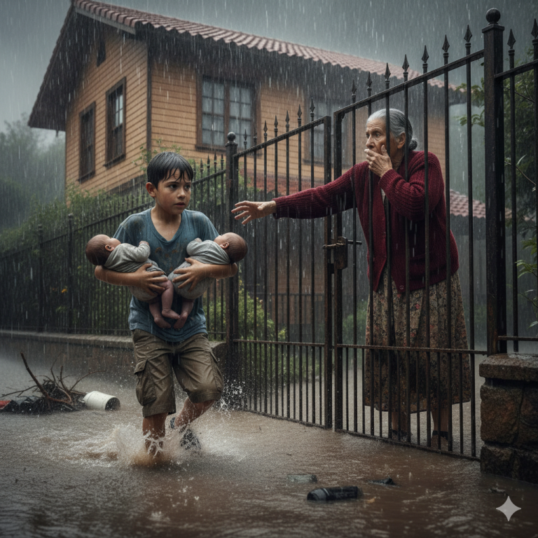 Il pleuvait à verse lorsqu’un pauvre garçon a frappé à sa porte… Mais la vérité qu’elle a apportée a changé sa vie pour toujours…