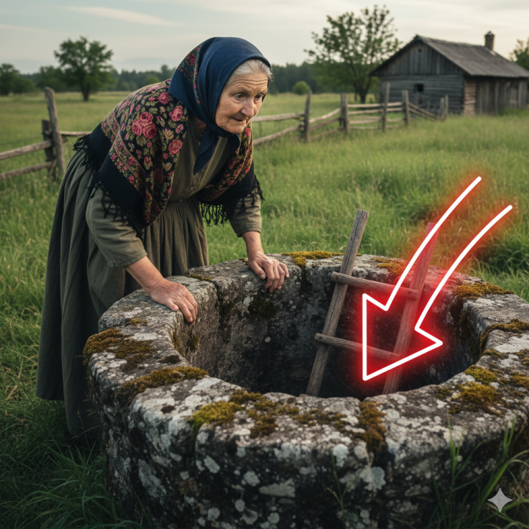 Una anciana fue a limpiar el pozo abandonado de la granja y encontró una escalera que nadie debería haber visto.