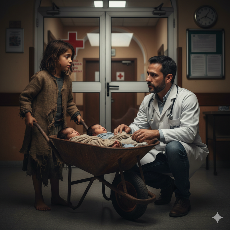 «Mamá ha estado dormida durante 3 días»: La heroína de 7 años que empujó un carrito durante kilómetros para salvar a sus hermanos gemelos mientras su madre agonizaba.