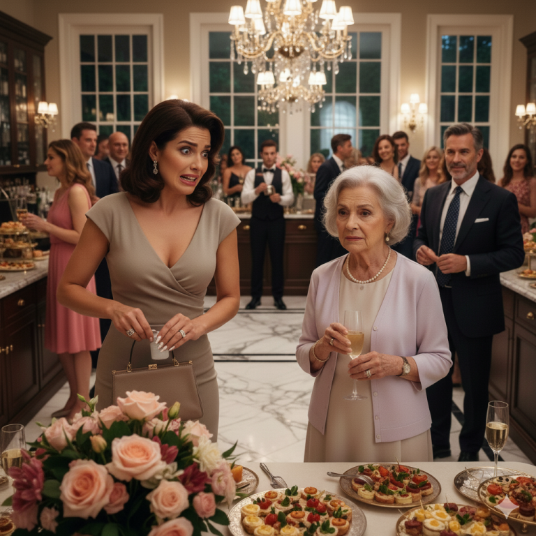 En mi fiesta de jubilación, vi a mi nuera poner ALGO en mi bebida… así que cambié de copa en el último segundo — y LO QUE PASÓ DESPUÉS LA DEJÓ EXPUESTA FRENTE A TODOS