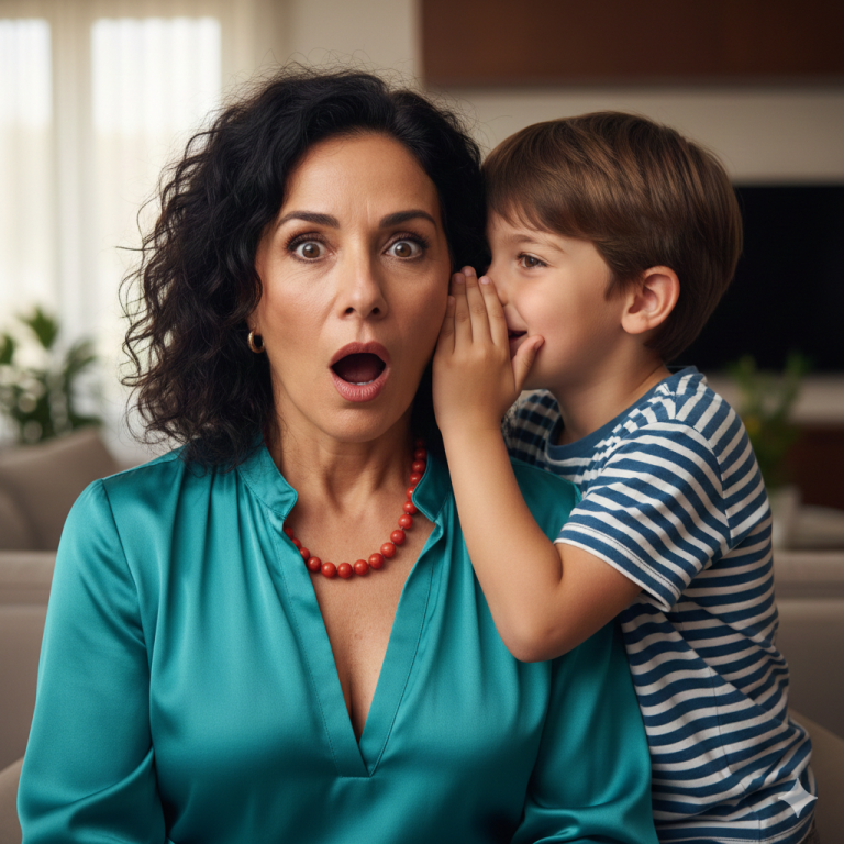 Mi hijo susurró de repente: Mamá… papá tiene a otra… van a quitarte todo tu dinero…Inmediatamente cancelé mi viaje de trabajo para actuar de inmediato. Y tres días después…