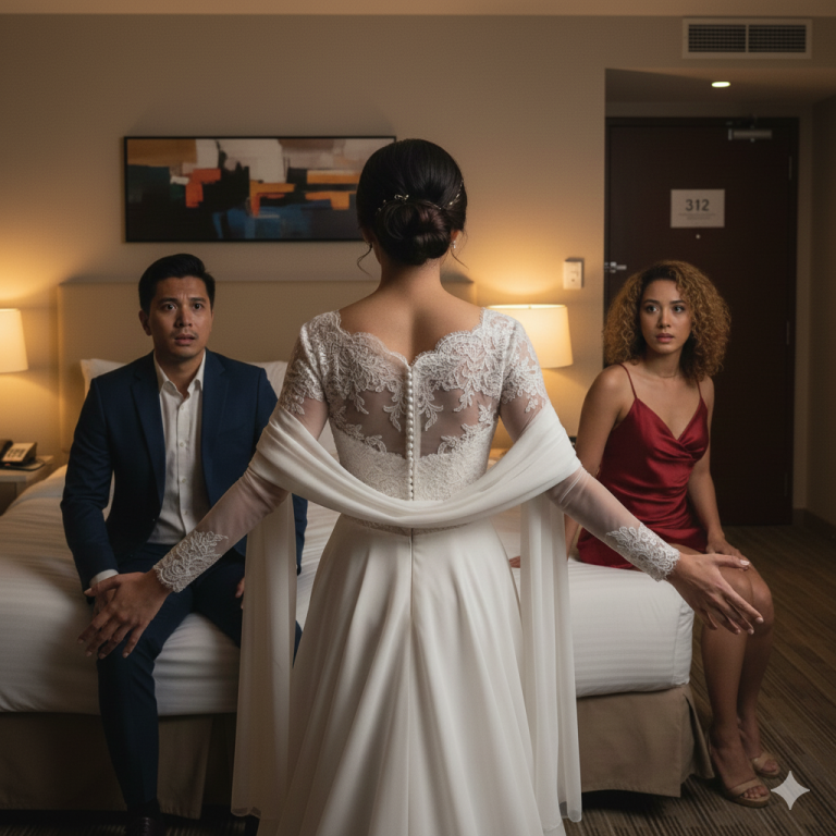 Pillé a mi prometido en la cama con mi dama de honor el día de nuestra boda… y entonces hice una llamada que…