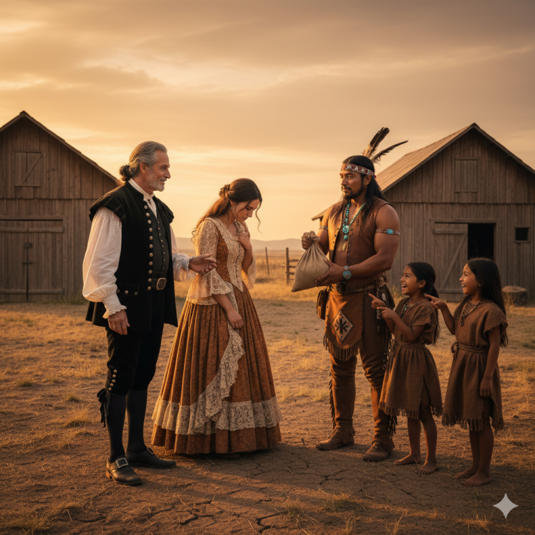 Sus padres la vendieron por ser infértil… Hasta que un Apache solitario con tres hijos la acogió.