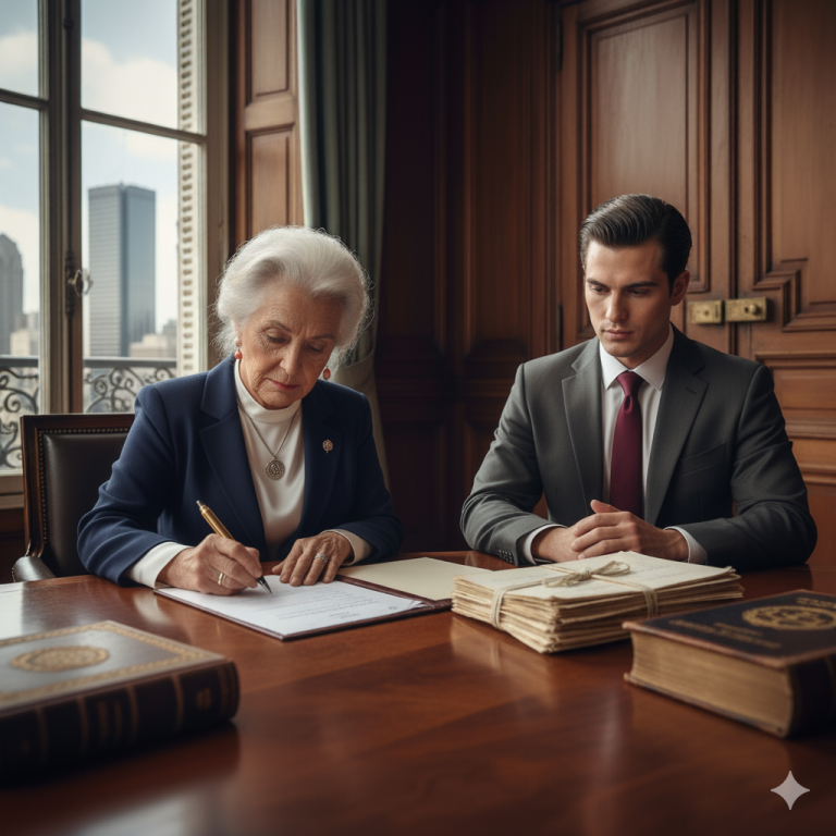 « Ahora que tu esposo ha fallecido, ¡llora, haz tus maletas y no regreses nunca! » me lanzó mi nuera durante la cena. Mi hijo se limitó a sonreír y asentir. Me fui sin decir una palabra. Al día siguiente, fui al banco y…
