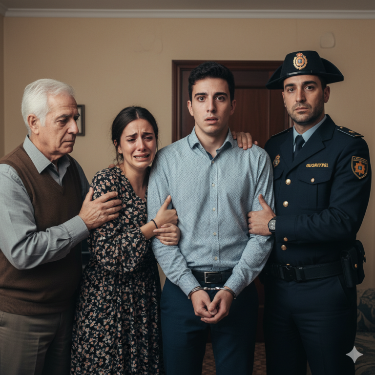 Mi hija de 22 años trajo a su novio a cenar a casa. Lo recibí cordialmente… hasta que empezó a dejar caer su tenedor una y otra vez, noté algo bajo la mesa y marqué en secreto al 911 desde la cocina.