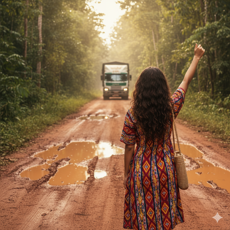 CAMIONERO ENCUENTRA A SU EX MUJER QUE LO TRAICIONÓ PIDIENDO SOCORRO… LO QUE HIZO DEJÓ A TODOS SHOCK