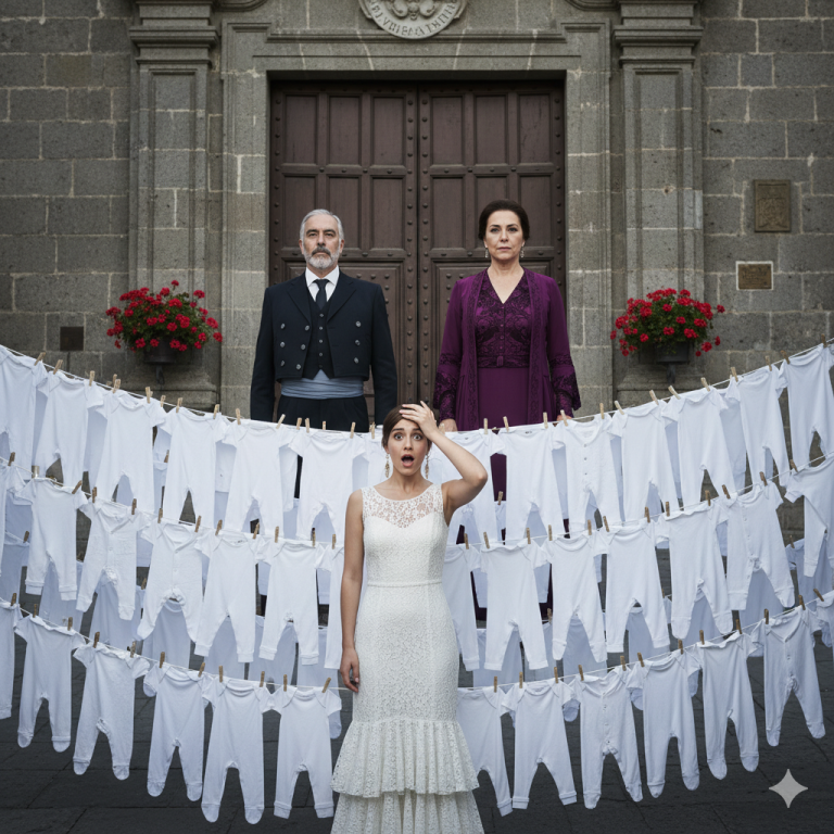 Mon mari est parti en voyage d’affaires, mais quand j’ai rendu visite à mes beaux-parents, j’ai été choquée de voir des couches pour bébés suspendues partout dans la cour