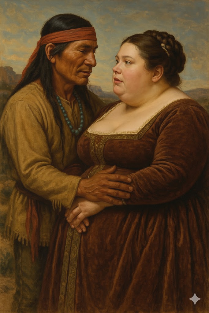 Una noble obesa fue entregada a un Apache como castigo por su padre—Pero él la amó como nadie…