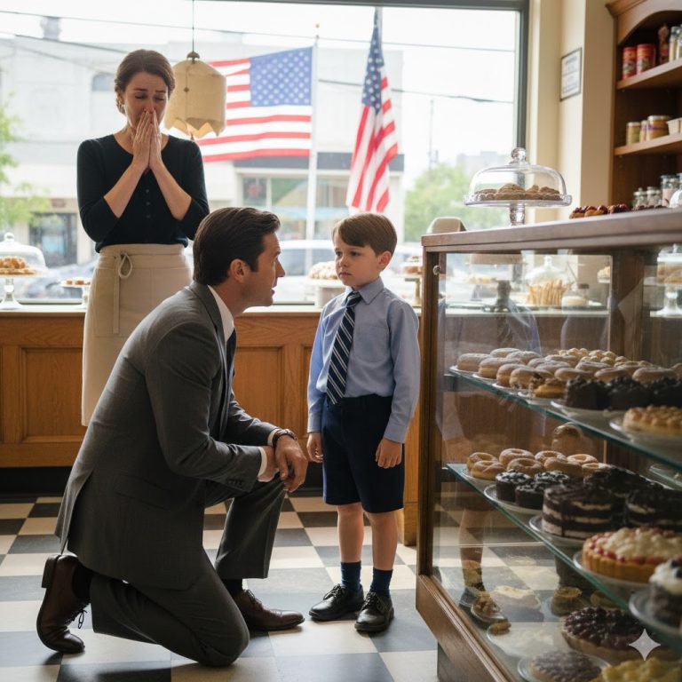 Yo era un multimillonario de 45 años que solo valoraba las ganancias. Entonces escuché a una madre soltera decirle a su hijo de 7 años que no podía permitirse su pastel de cumpleaños. Me hice el héroe, pero lo que ese chico me dijo terminó salvándome la vida y costándome todo lo que creía valorar.