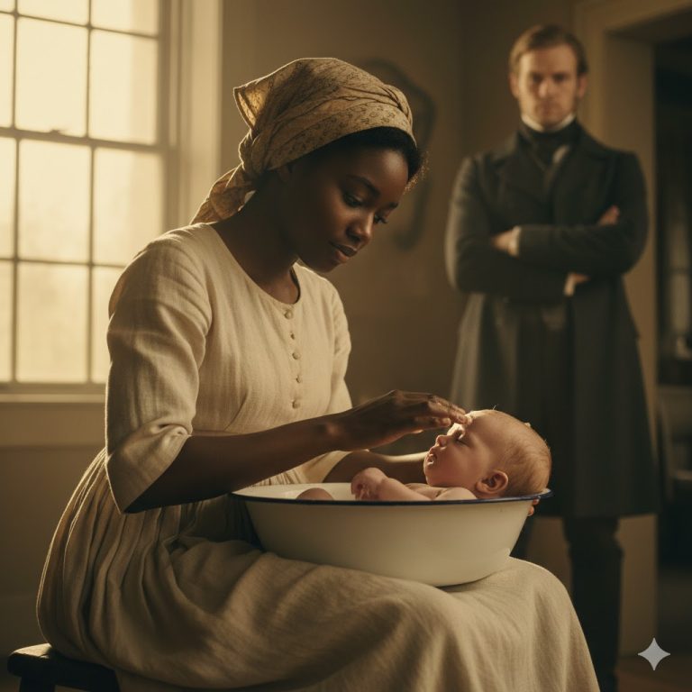 El bebé del barón nació ciego… hasta que el nuevo esclavo descubrió la verdad.