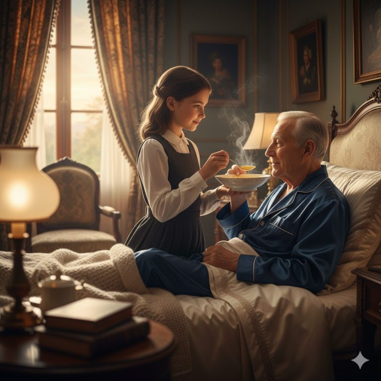 Lo Que Ese Millonario Moribundo Firmó Después de Probar la Sopita Cambió Todo Para Siempre