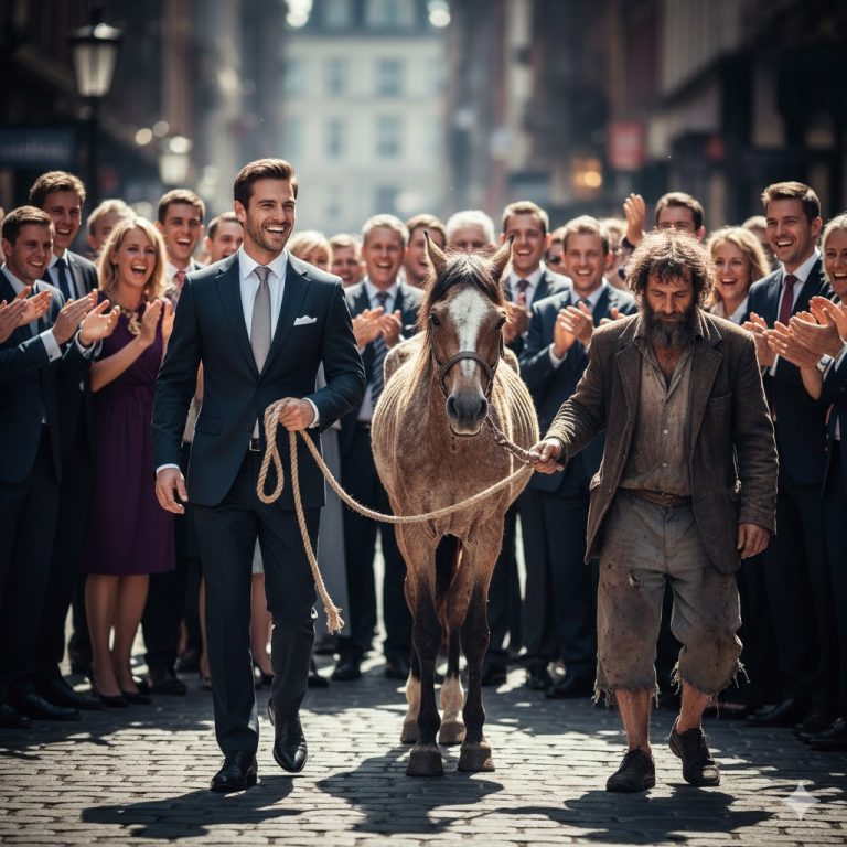 El Vagabundo y el Caballo que Destruyó a un Millonario: La Historia Completa que Nadie Vio Venir