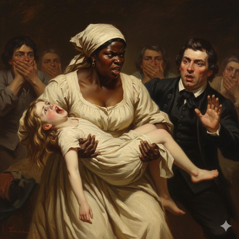 La esclava que salvó a la hija del coronel de asfixiarse y exigió una finca cafetalera.