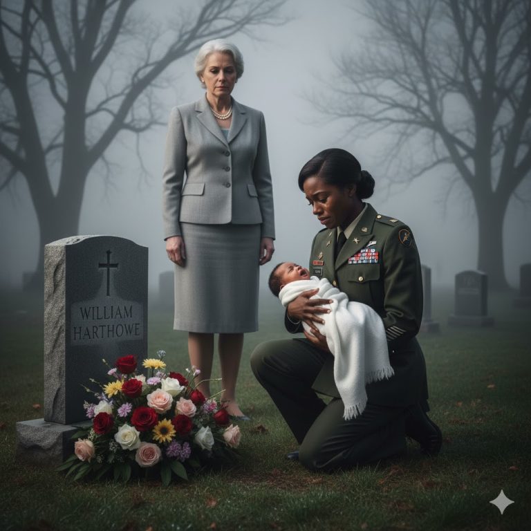 Un multimillonario visita la tumba de su hijo y encuentra a una camarera negra llorando con un bebé. ¡Quedó en shock!