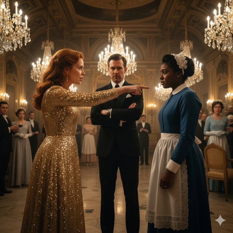 “SI BAILAS ESTE VALS, TE CASAS CON MI HIJO…” El millonario se burló, pero la criada negra era campeona de baile.