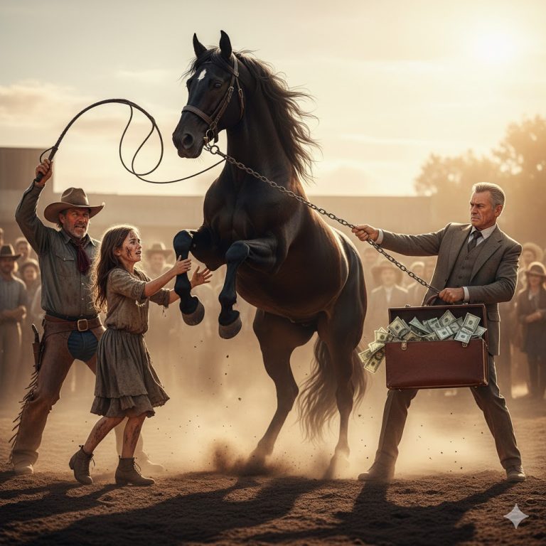 Lo Que la Niña Huérfana Hizo con el Caballo Salvaje Dejó al Pueblo Entero en Silencio